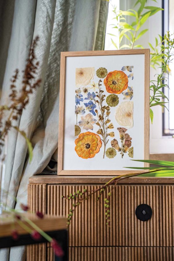 suszone kwiaty rękodzieło