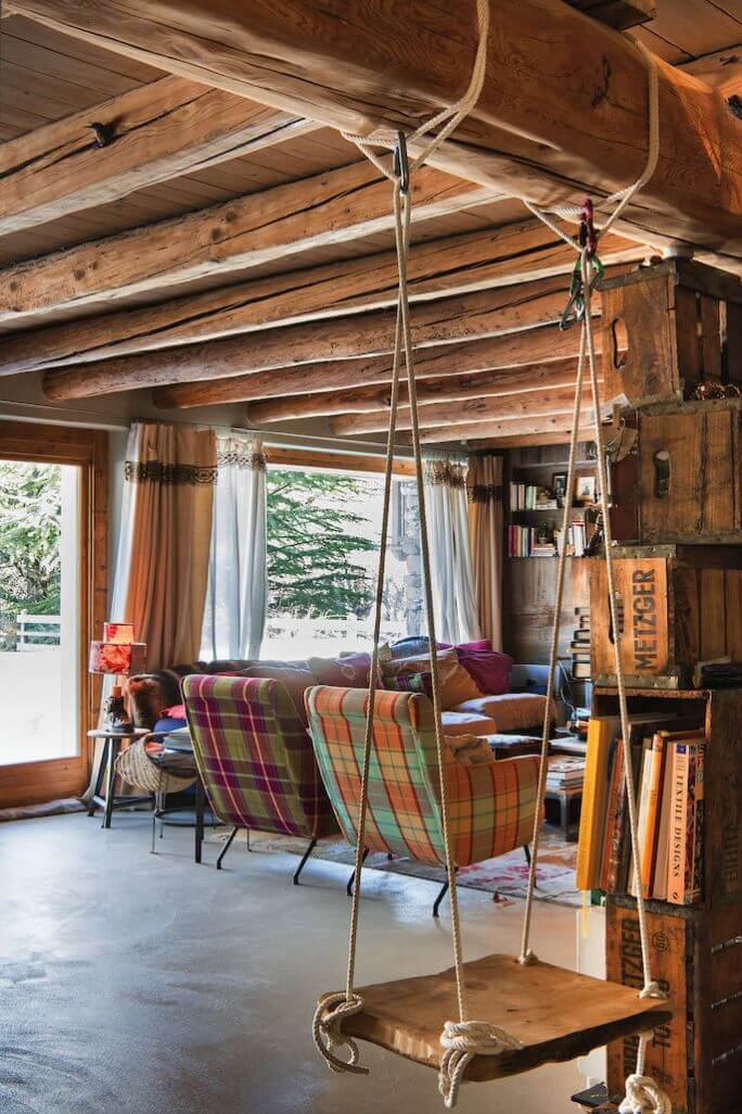 dodatki do salonu w stylu rustykalnym