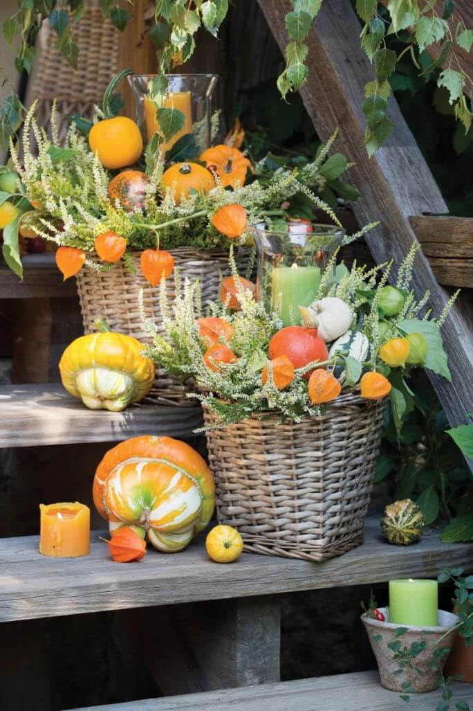 Dekoracje z dyni – koszyki i lampiony