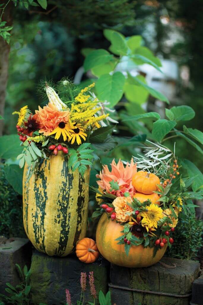 Dekoracje z dyni – dyniowe wazony