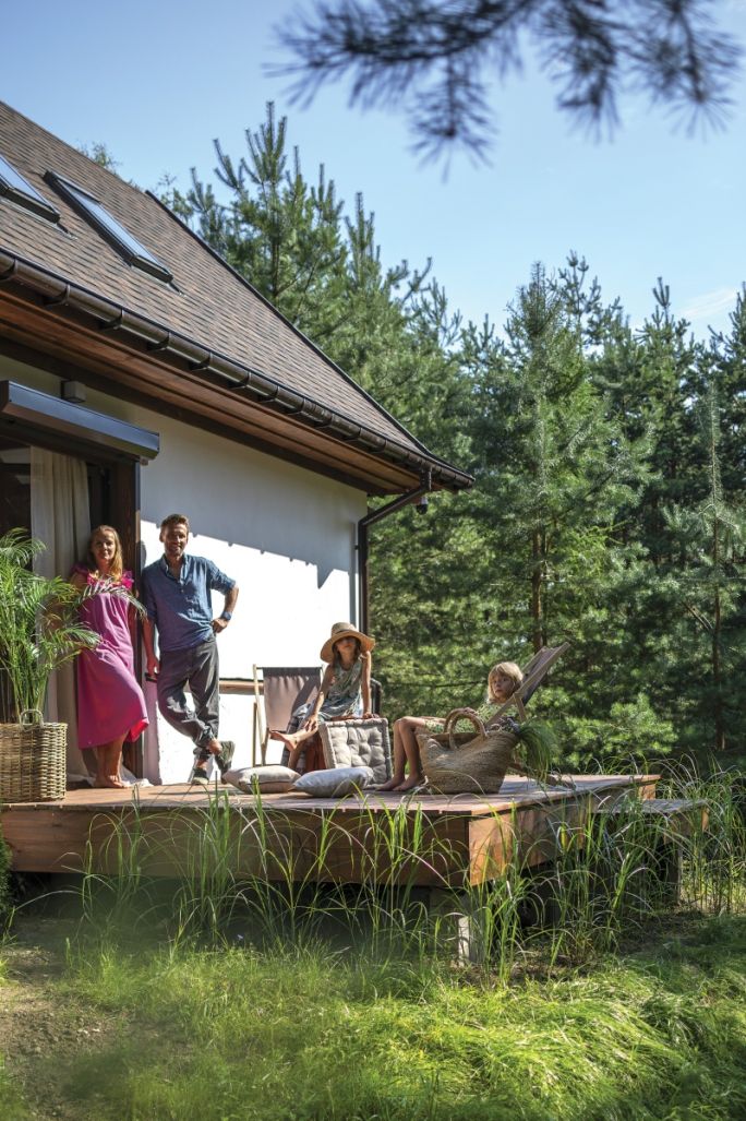 Podest, jak wyspa wśród roślin