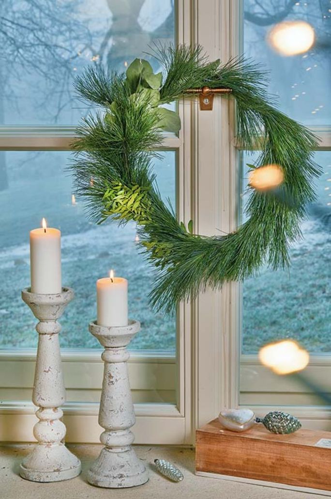 dekoracje z gałązek na święta