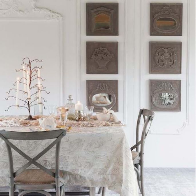 lustro shabby chic