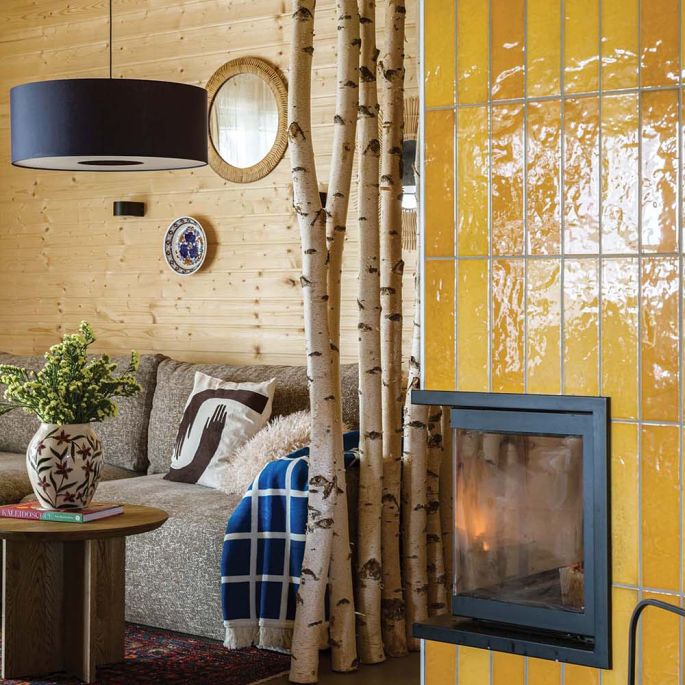 dom inspirowany lasem