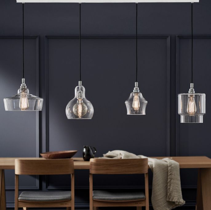 Lampy szklane mogą występować solo lub w grupie. Longis, kaspa.com.pl