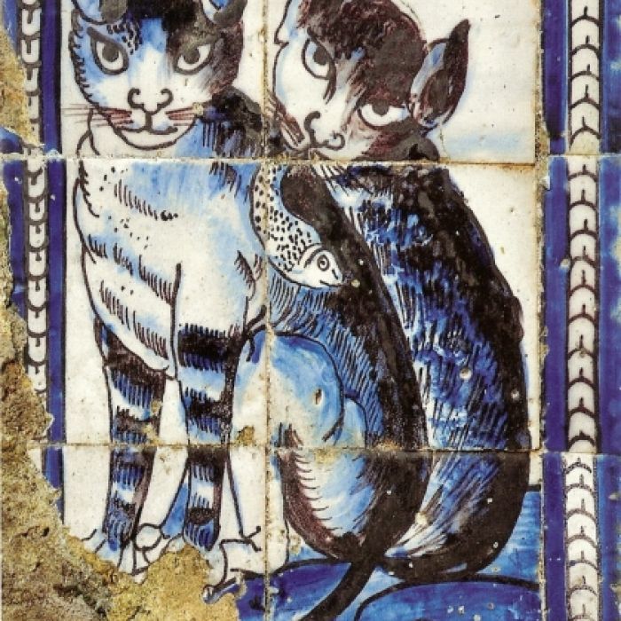 Koty w dekoracji Azulejos