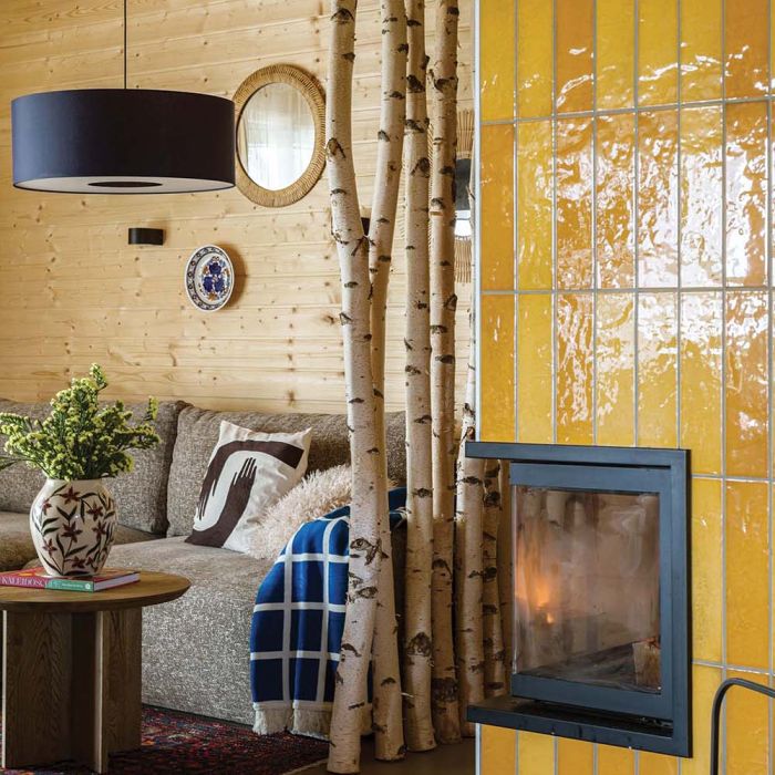 dom inspirowany lasem