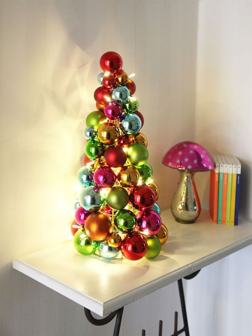 kolorowa choinka diy