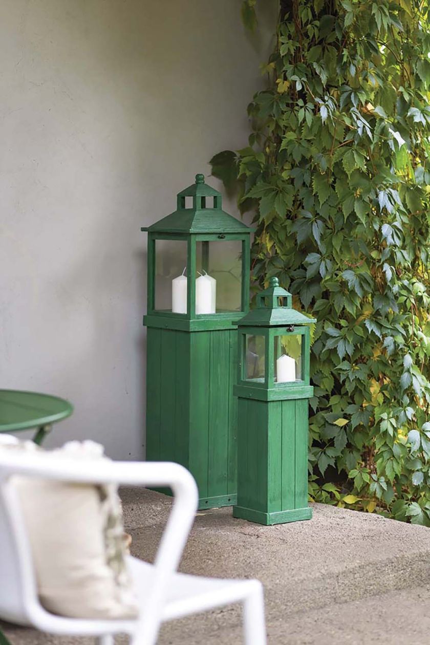 zielone dodatki do domu