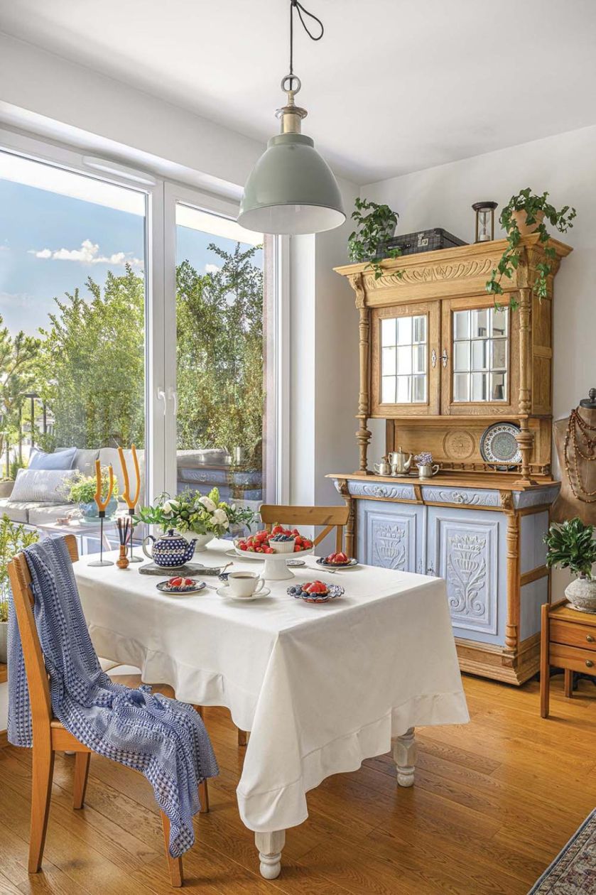 salon w stylu prowansalskim