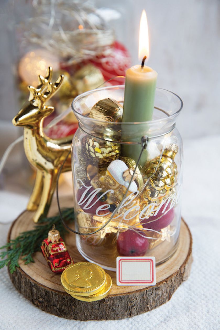 świecznik bożonarodzeniowy diy