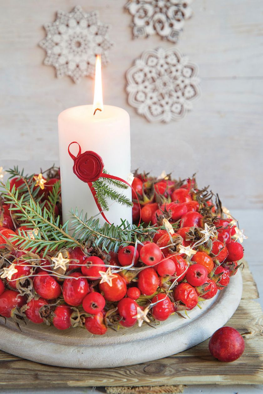 świecznik boże narodzenie diy