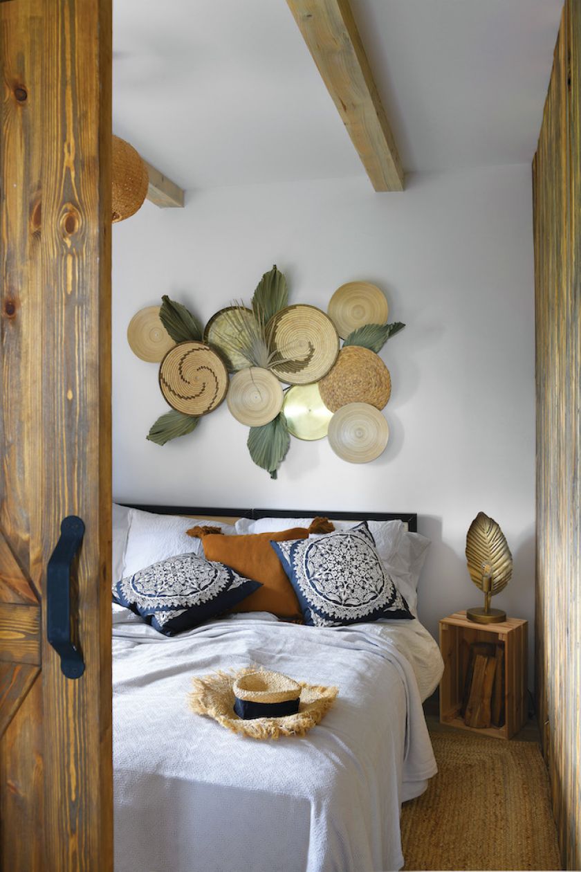 styl boho w sypialni
