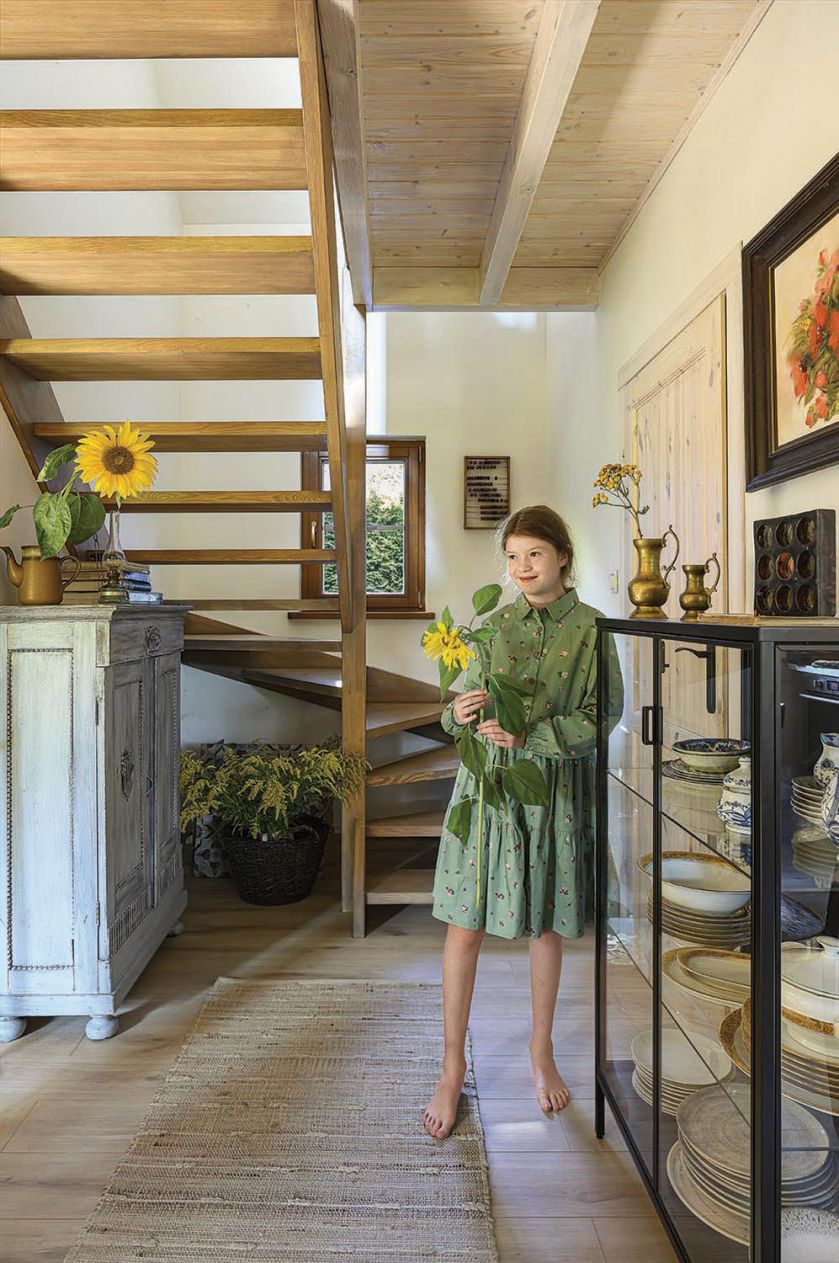 drewniany dom pod miastem