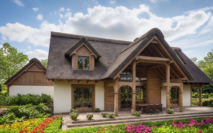 projekt drewnianego domu archideo