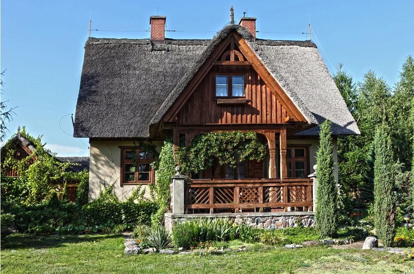 projekt drewnianego domu archideo