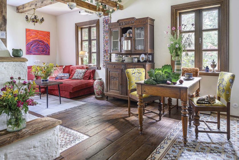 wnętrza w stylu rustykalnym