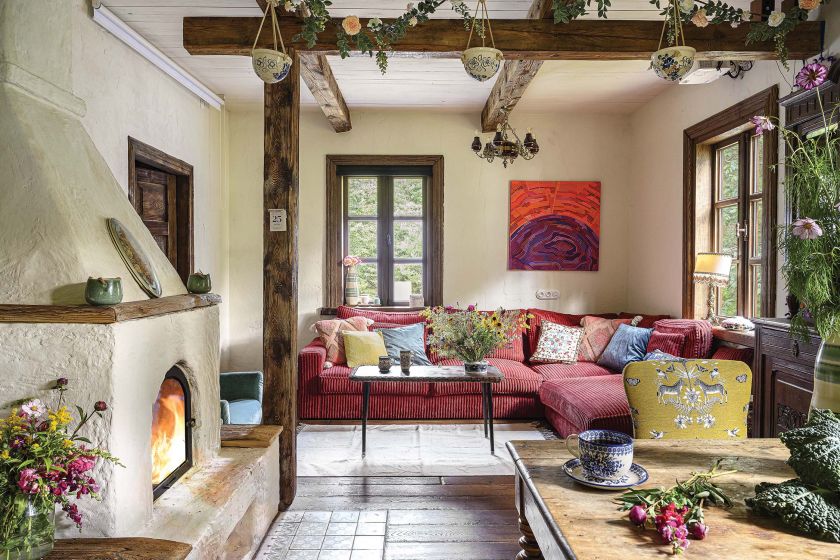 wnętrza w stylu rustykalnym