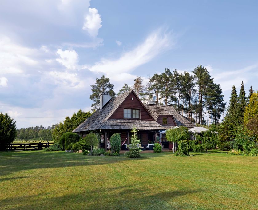 drewniany dom na kaszubach