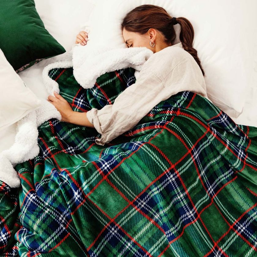 sypialnia boże narodzenie dekoracje